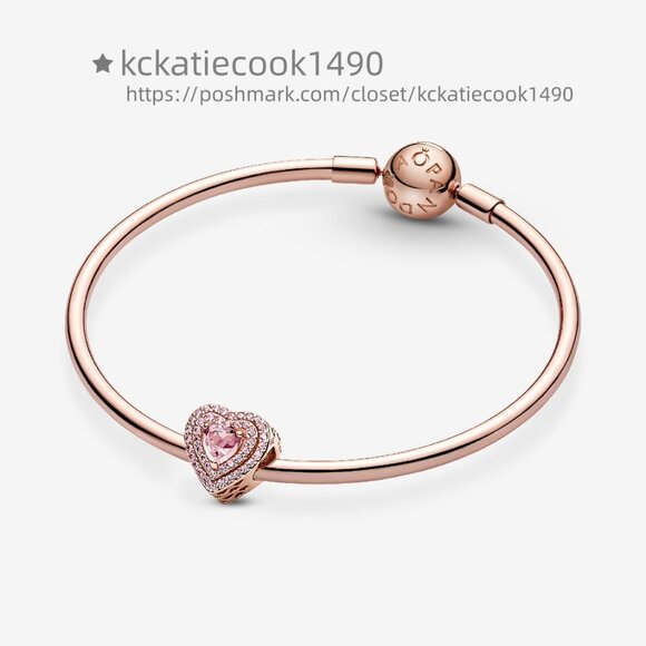 Pandora Lobster Dangle Pandora Sparkling Levelled Heart Charmharm - Picture 4 of 6